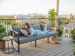 Duża sofa ogrodowa 204cm z aluminium MOSTRARE