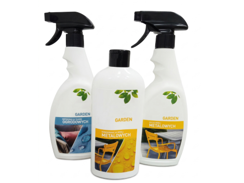 Przejdź do produktu Zestaw środków do czyszczenia i impregnacji mebli aluminiowych/ metalowych oraz tkanin