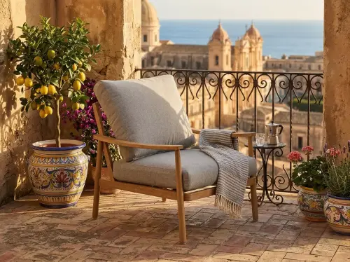 Przejdź do produktu Fotel Ogrodowy Aluminiowy z wygodnymi poduchami SERANO