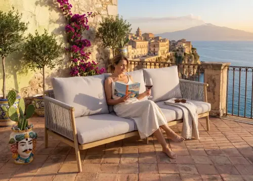 Przejdź do produktu Aluminiowa sofa ogrodowa BLANDO - duża 3-osobowa, 186 cm