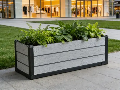 Przejdź do produktu Doniczka Ogrodowa Stylowa Osłonka Na Kwiaty Prostokątna Donica 105x39x36,55cm