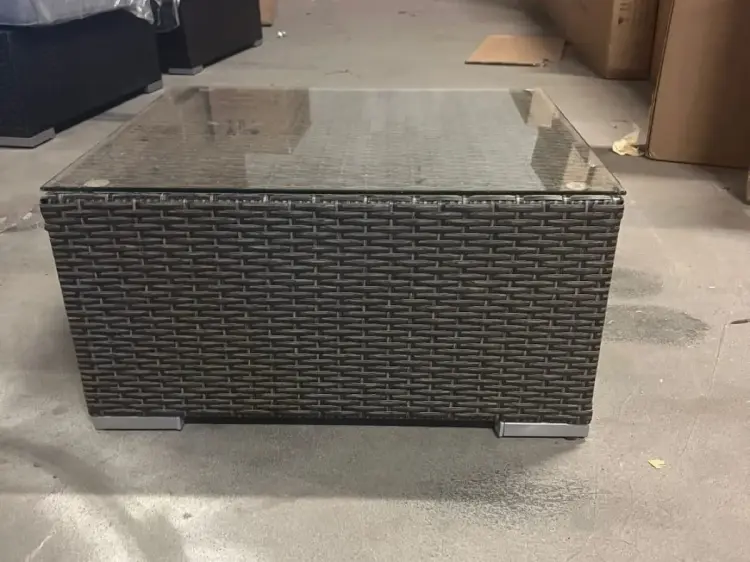 Stolik ogrodowy z technorattanu szary.webp