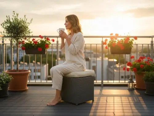 Przejdź do produktu Pufa Ogrodowa Szary Technorattan Wygodna Poducha Podnóżek  BOSCO Na Balkon 