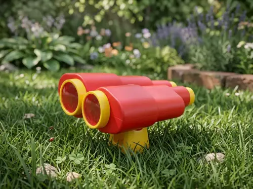 Przejdź do produktu Kolorowa lornetka do domków na plac zabaw dla dzieci czerwona