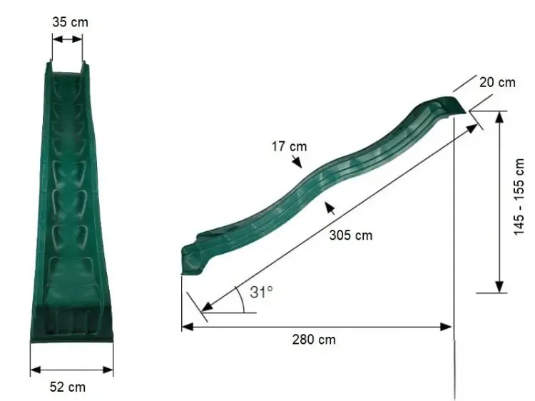 Ślizg HDPE zielony wymiary_4.webp