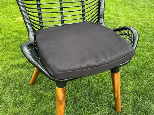 Przejdź do produktu Poszewka na poduszkę do krzeseł ogrodowych siedzisk 42x46 cm szara