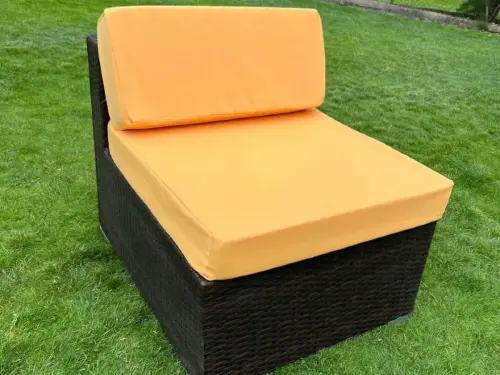 Przejdź do produktu Komplet poszewek na poduszki mebli ogrodowych 70x70 i 70x30 – siedzisko + oparcie – Żółte