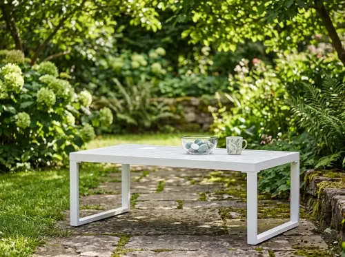 Przejdź do produktu Stolik na balkon MOSTRARE białe  aluminium