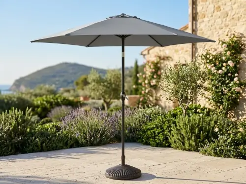 Przejdź do produktu Parasol do ogrodu  3m ze stojakiem jasny szary 