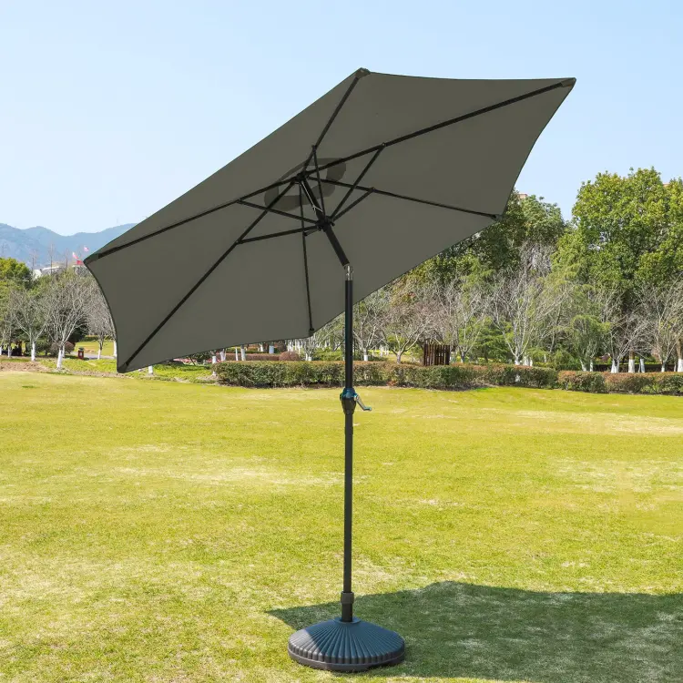 Parasol  Okrągły Jasny Szary 1_3.webp