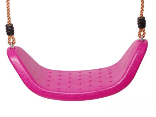 Przejdź do produktu Siedzisko dla dzieci GIOIA plastikowe huśtawka na sznurku różowa