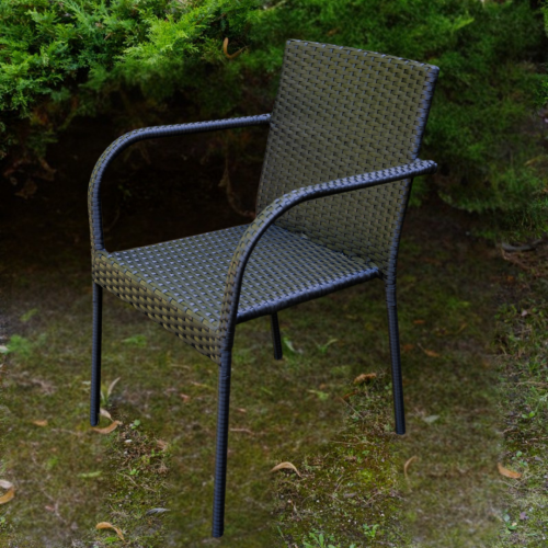 Przejdź do produktu Krzesło tarasowe z technorattanu SOTTILE czarne 