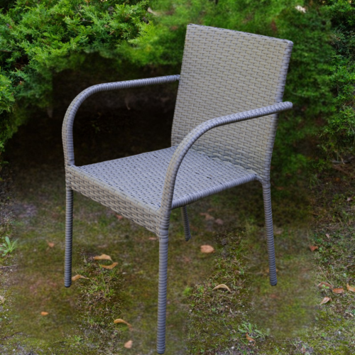 Przejdź do produktu Krzesło ogrodowe z technorattanu SOTTILE szare