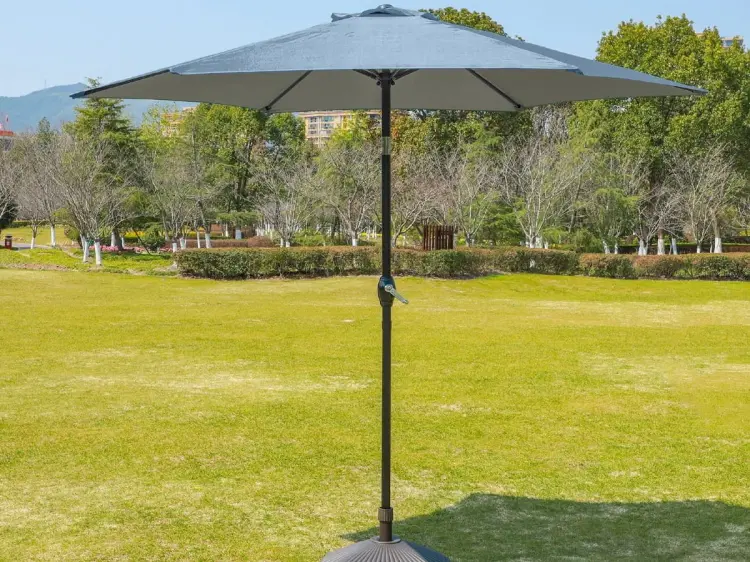 Round umbrella-Light grey fabric-2.jpg