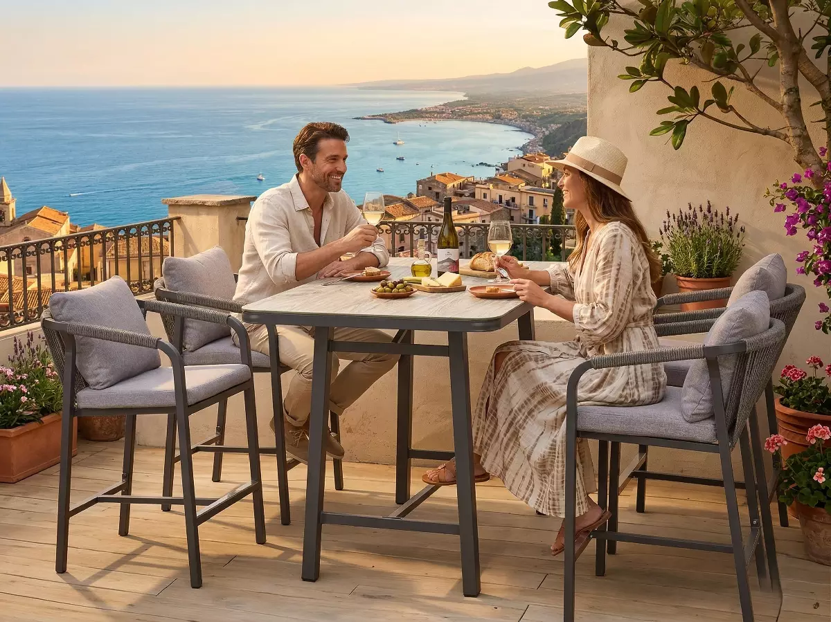 Zestaw BREZZA 4 hokery + wysoki stół.webp