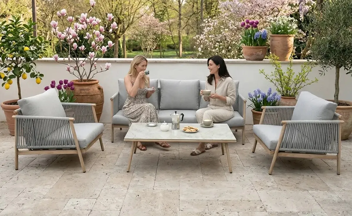 Komplet mebli na ogród taras aluminiowy Blando.webp